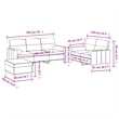 Bowery Hill Contemporary Metal Sofa Set in Dark Grey Fabric Polyester