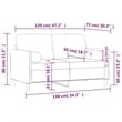 Bowery Hill Contemporary 2-Seater Sofa in Dark Grey Polyester Velvet