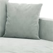Bowery Hill Contemporary Medium Metal Sofa Set in Light Green Velvet
