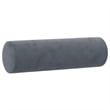 Bowery Hill Metal 3-Seater Sofa in Dark Gray Polyester Velvet