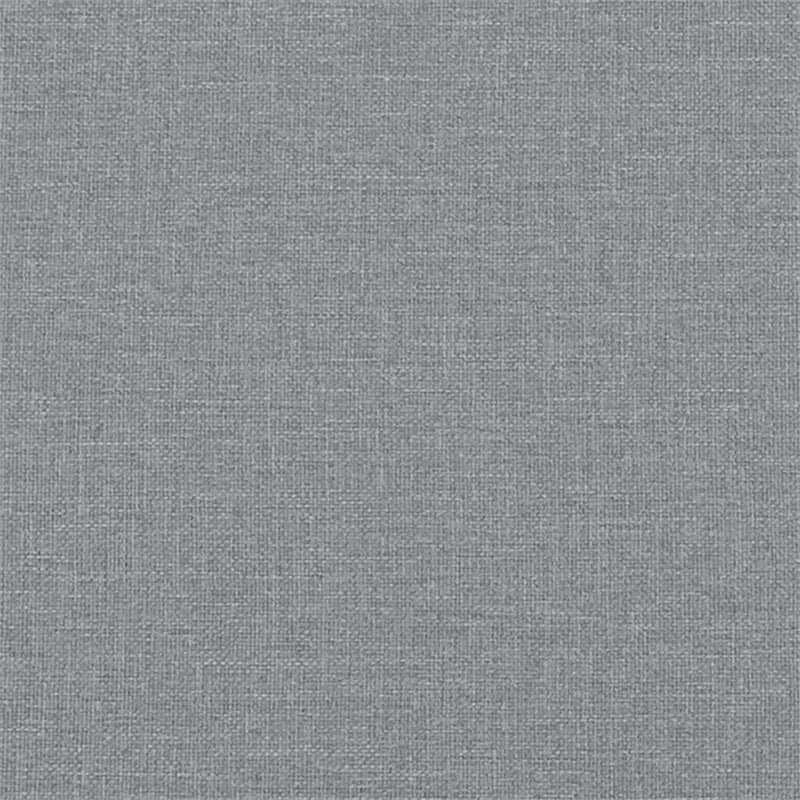 Bowery Hill Contemporary Single Sofa Chair with Footstool in Light Grey