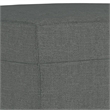 Bowery Hill Contemporary Metal Sofa Set in Dark Grey Polyester Fabric