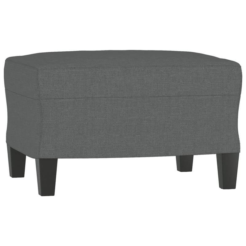 Bowery Hill Contemporary Metal Sofa Set in Dark Grey Polyester Fabric