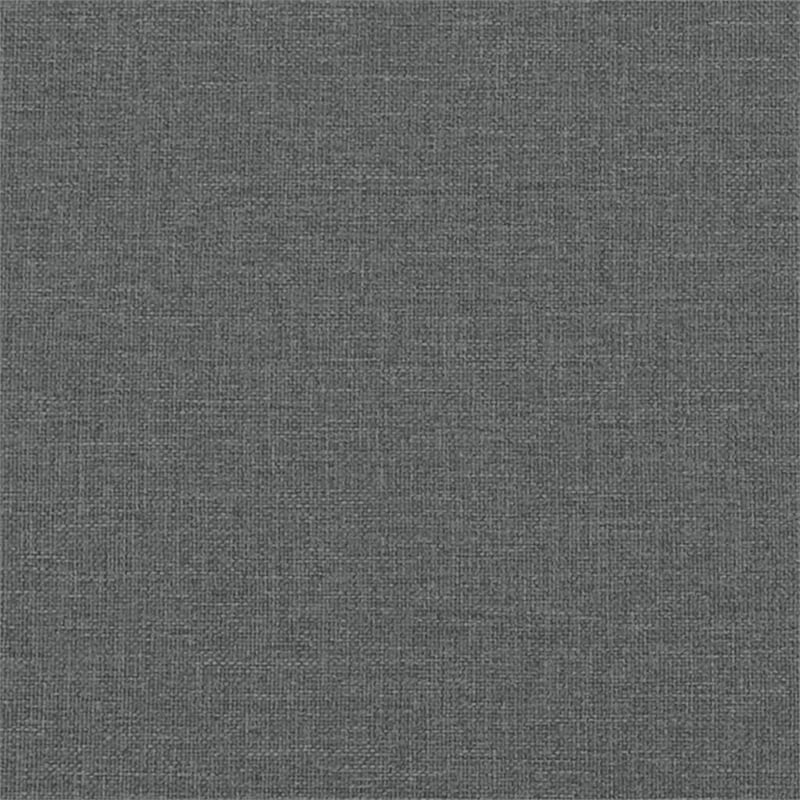 Bowery Hill Contemporary Metal Sofa Set in Dark Grey Polyester Fabric