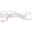 Bowery Hill Contemporary Metal Sofa Set in Dark Grey Polyester Fabric