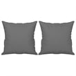 Bowery Hill Contemporary Polyester 2-Seater Sofa in Dark Gray