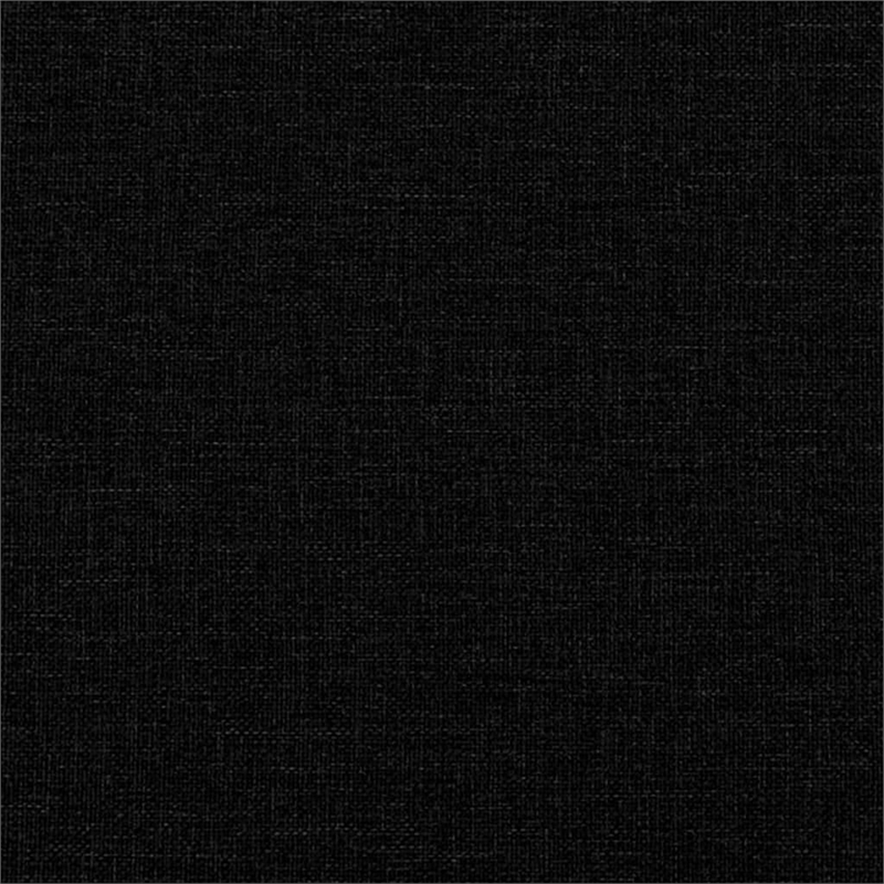 Bowery Hill Rectangular 2-Seater Sofa Set in Black Polyester