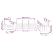 Bowery Hill Contemporary Faux Leather Sofa Set in Black Finish