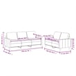 Bowery Hill Modern / Contemporary Fabric Sofa Set in Black Finish
