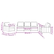 Bowery Hill Contemporary Velvet Sofa Set in Dark Green Finish