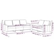 Bowery Hill Contemporary 2 Piece Sofa Set in Dark Gray Velvet