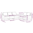 Bowery Hill Contemporary Velvet Sofa Set in Dark Green Finish