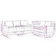 Bowery Hill Contemporary Metal Sofa Set in Black Finish Velvet