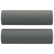 Bowery Hill 3-Seater Metal Sofa Set in Dark Grey Polyester Fabric