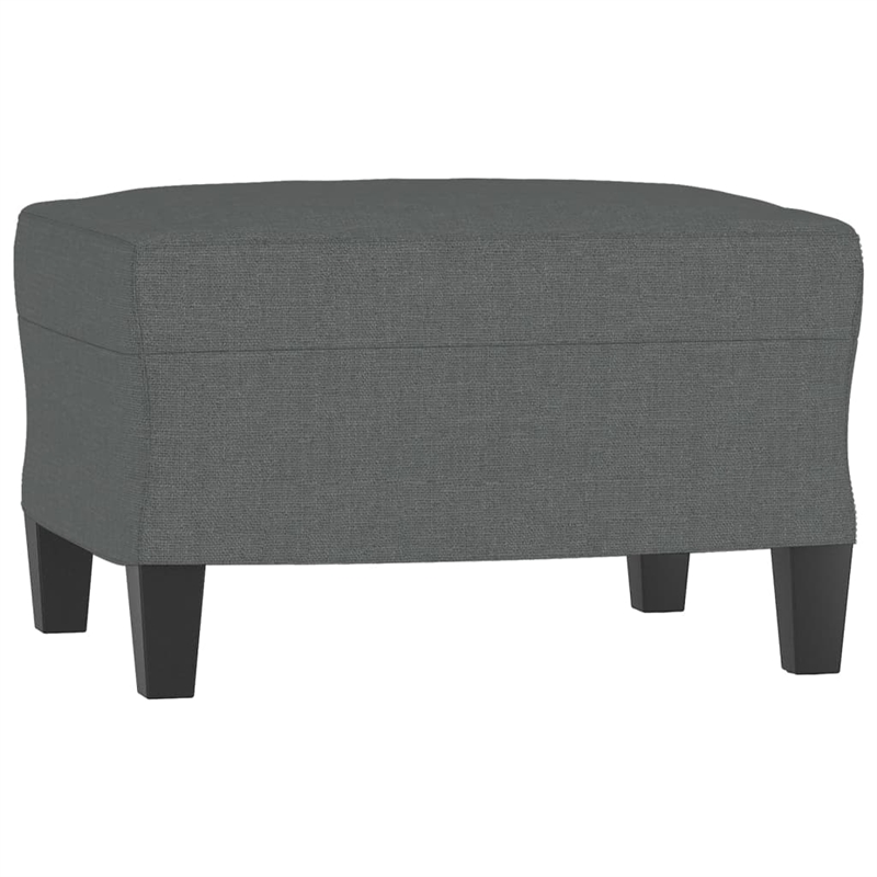 Bowery Hill Contemporary Metal Sofa Set in Dark Grey Polyester Fabric