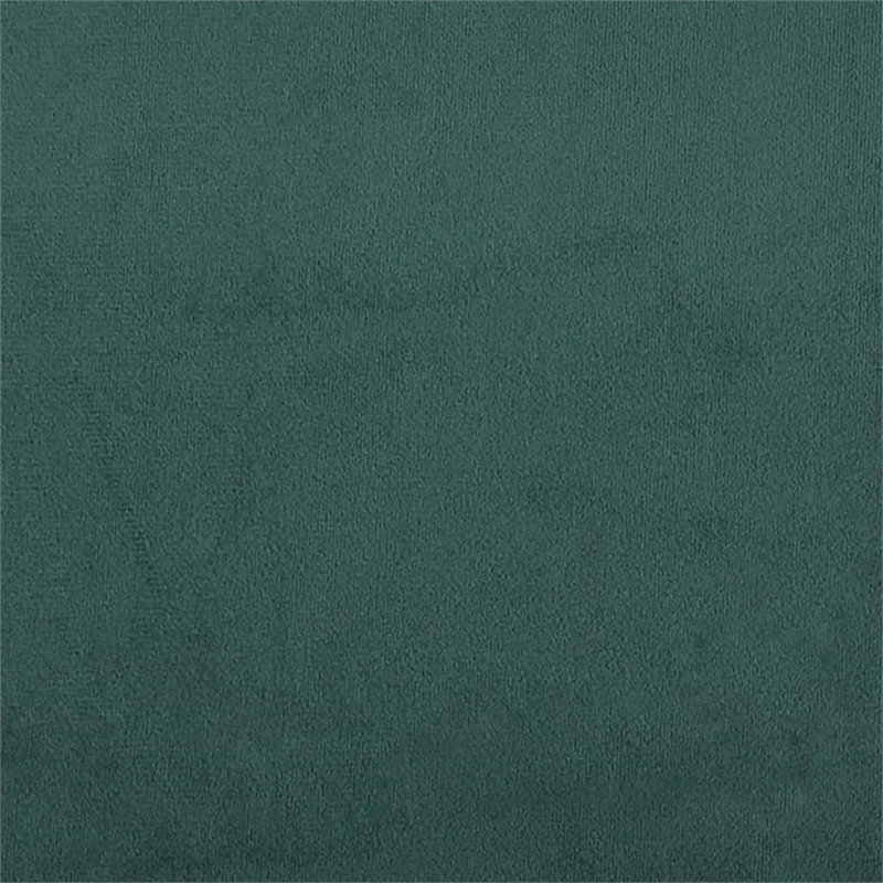 Bowery Hill Contemporary Velvet Sofa Set in Dark Green Finish