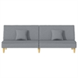 Bowery Hill Contemporary Medium Sofa Bed in Light Grey Fabric