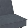 Bowery Hill Contemporary Standard Sofa Bed in Dark Grey Velvet