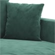 Bowery Hill Single Sofa Chair in Dark Green Polyester Velvet