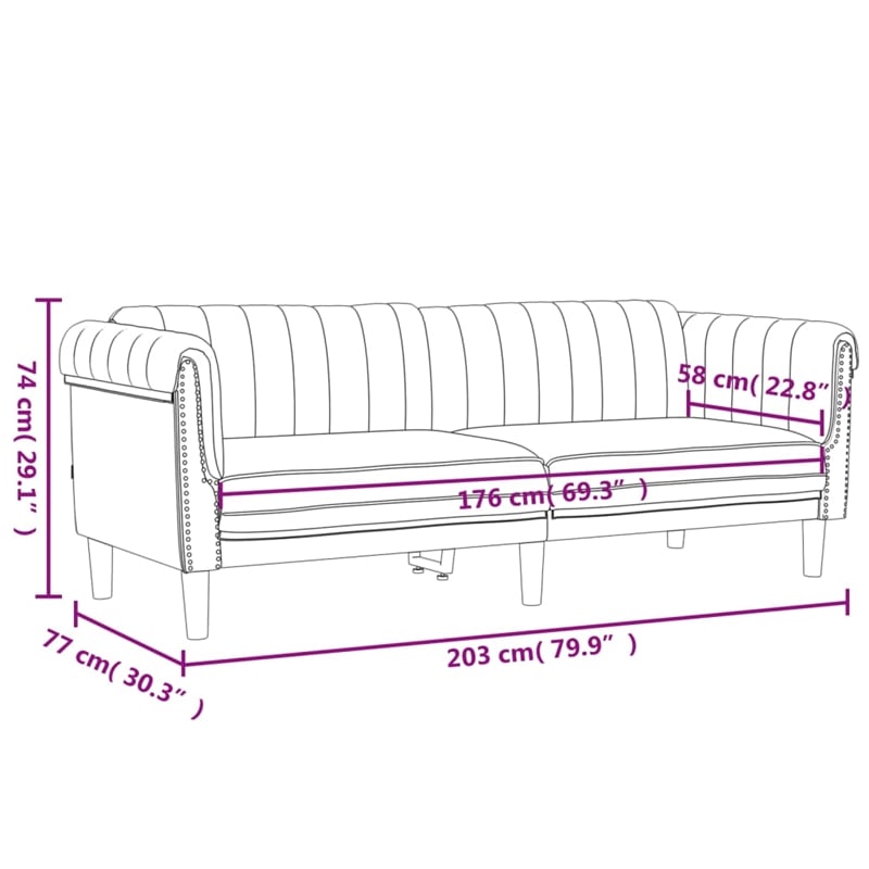 Bowery Hill Contemporary Wooden Sofa Set in Dark Green Polyester