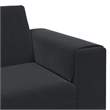 Bowery Hill Modern / Contemporary Sofa Set in Black Finish Velvet