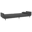 Bowery Hill Contemporary Sofa Bed in Dark Grey Finish Polyester