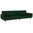 Bowery Hill Modern / Contemporary Sofa Bed in Dark Green Polyester