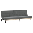 Bowery Hill Contemporary Sofa Bed in Dark Grey Finish Polyester