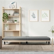 Bowery Hill Contemporary Sofa Bed in Dark Grey Finish Polyester
