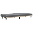Bowery Hill Contemporary Sofa Bed in Dark Grey Finish Polyester