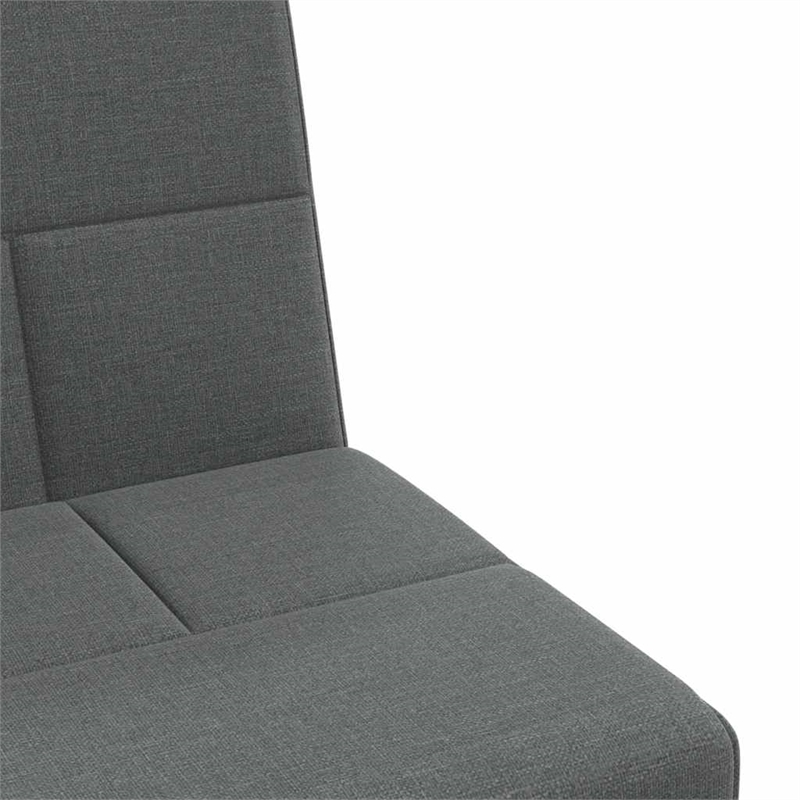 Bowery Hill Contemporary Sofa Bed in Dark Grey Finish Polyester