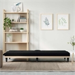 Bowery Hill Contemporary Large Sofa Bed in Black Finish Polyester