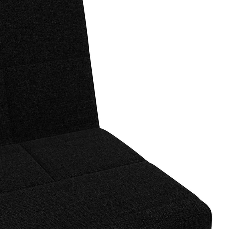 Bowery Hill Contemporary Large Sofa Bed in Black Finish Polyester