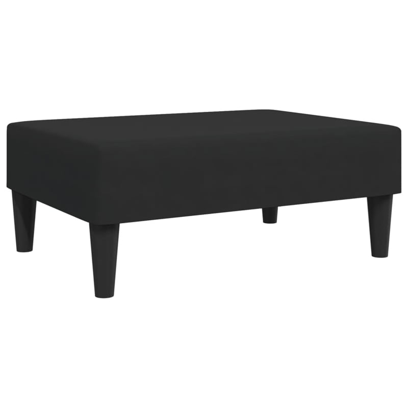 Bowery Hill Contemporary 2-Seater Sofa Bed in Black Polyester Velvet