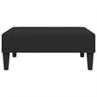Bowery Hill Contemporary 2-Seater Sofa Bed in Black Polyester Velvet