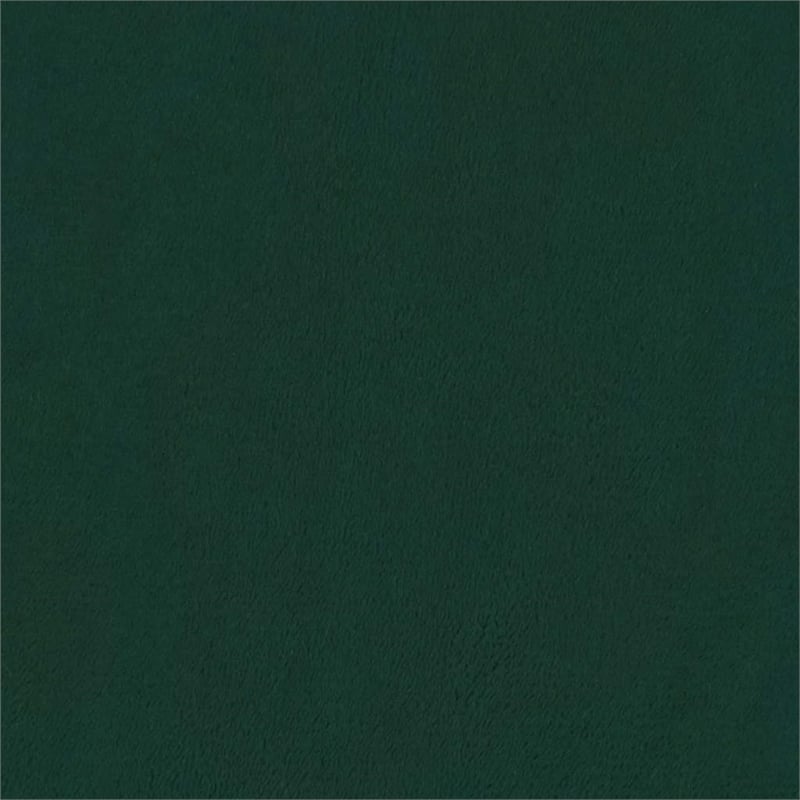Bowery Hill Contemporary Metal 2-Seater Sofa in Dark Green Polyester