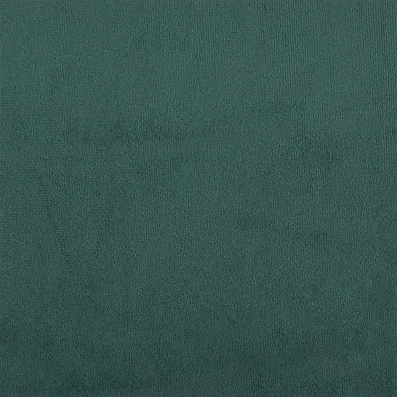 Bowery Hill Contemporary Metal 2-Seater Sofa in Dark Green Polyester