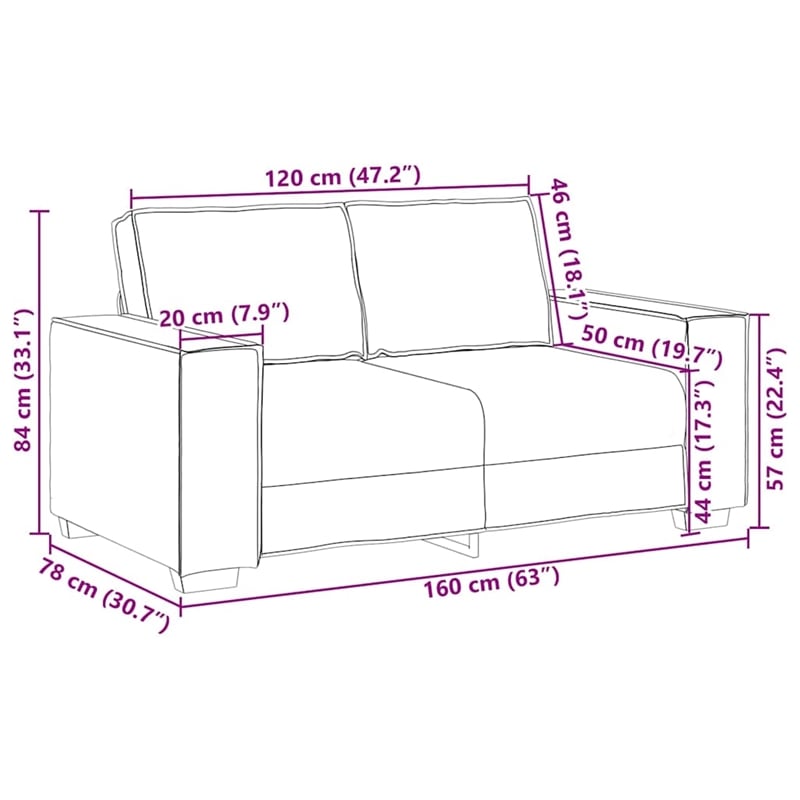 Bowery Hill Contemporary Large Metal Sofa Set in Dark Grey Velvet