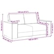 Bowery Hill Contemporary Large Metal Sofa Set in Dark Grey Velvet
