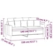 Bowery Hill Metal 2-Seater Sofa in Light Grey Polyester Velvet