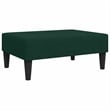 Bowery Hill Contemporary 2 Piece Sofa Set in Dark Green Velvet
