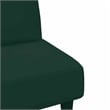 Bowery Hill Contemporary 2 Piece Sofa Set in Dark Green Velvet