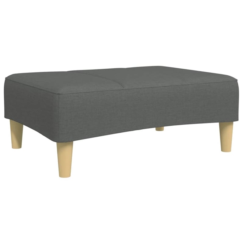Bowery Hill Contemporary 2-Seater Sofa Bed in Dark Grey Polyester Fabric