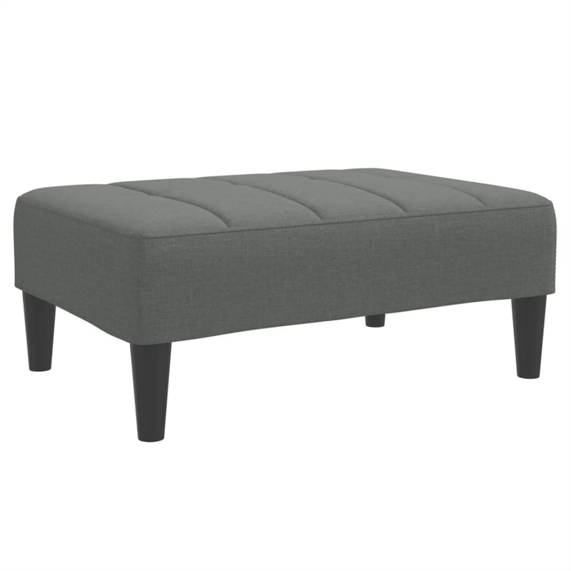 Bowery Hill Contemporary 2-Seater Sofa Bed in Dark Grey Polyester