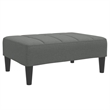 Bowery Hill Contemporary 2-Seater Sofa Bed in Dark Grey Polyester
