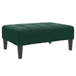 Bowery Hill Contemporary 2-Seater Foldable Sofa Bed in Dark Green Velvet