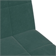 Bowery Hill Contemporary 2-Seater Foldable Sofa Bed in Dark Green Velvet