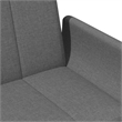 Bowery Hill Contemporary Polyester Sleeper Sofa Bed in Dark Gray