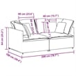 Bowery Hill Contemporary Modular Sofa in Dark Gray Finish Fabric