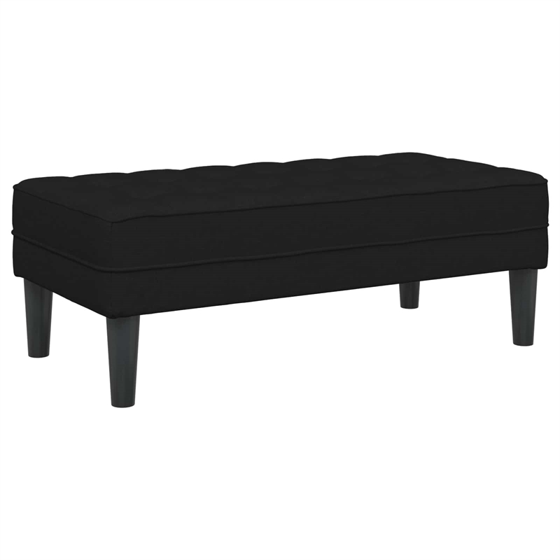 Bowery Hill Modern / Contemporary 2 Pcs Sofa Set in Black Fabric